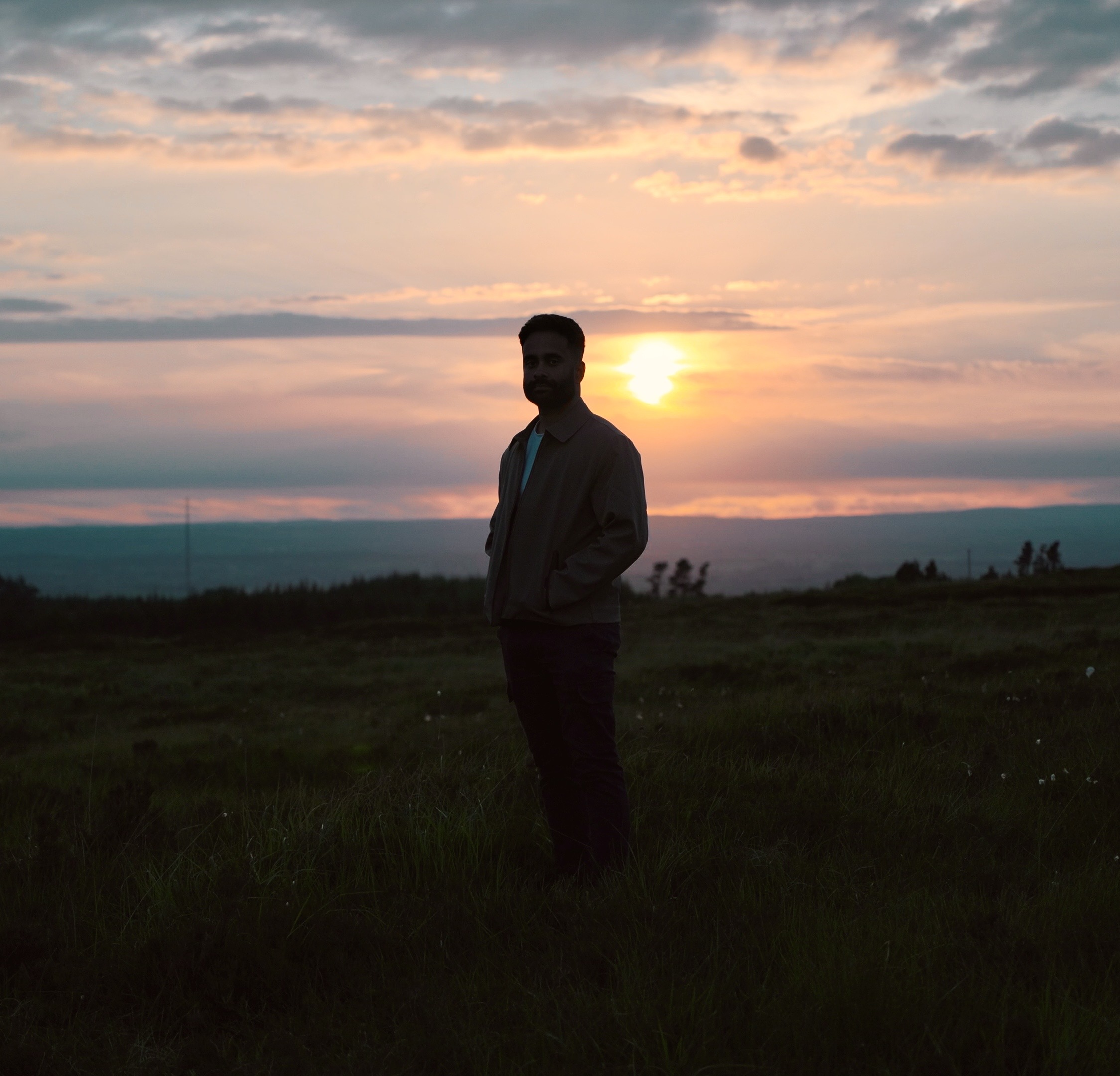 Golden hour in the field